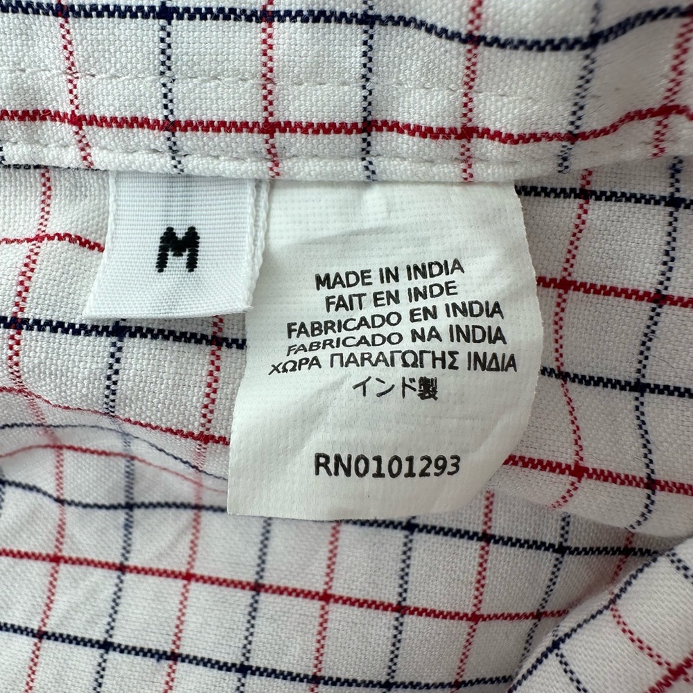 GANT Barney’s NY Rugger The Hugger Dreamy Oxford Tattersall HOBD Red NOS Shirt - Picture 13 of 15